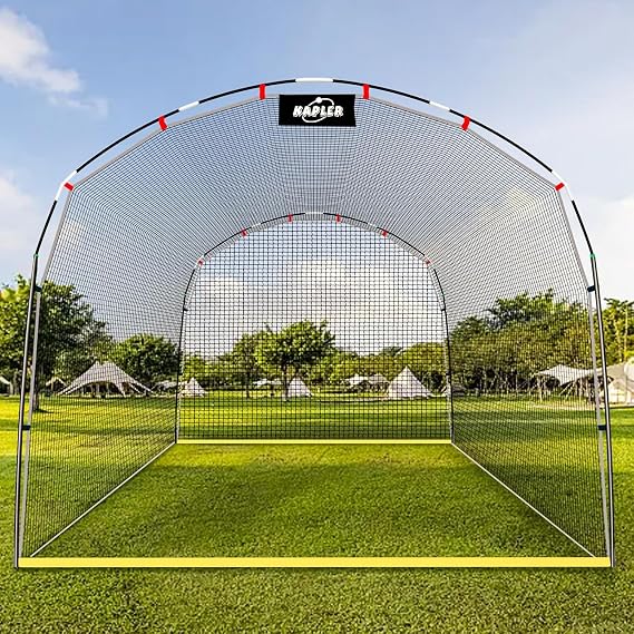 Kapler Baseball & Softball Batting Cage - 13x10x8 ft Net