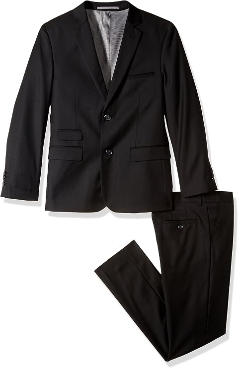 Isaac Mizrahi Solid 2pc Slim Fit Wool Suit Suit