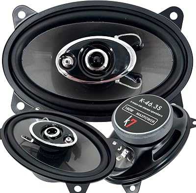 K7 Pair of K-46.3S 4x6-INCHS 4x6 180W 3-Way CAR Stereo Professional HIGH Performance Speaker System