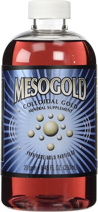 MesoGold 20 ppm Colloidal Gold 250 mL8.45 Oz
