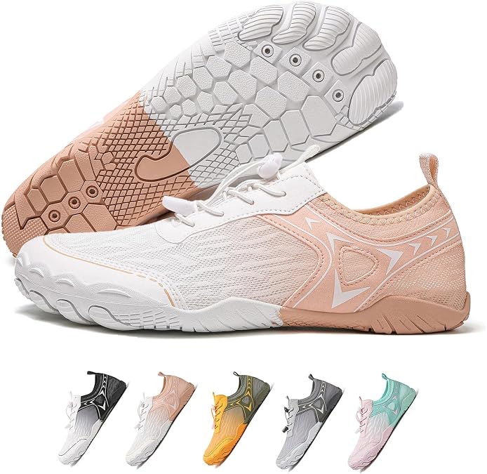 Hike Barefoot Shoes for Womens Mens,Pro Water Footwear Wide Toe Box Non-Slip Unisex Shoes,Breathable Mesh Upper Outdoor Athletic Hiking Walking Running Foot Wear