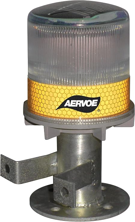 Aervoe Solar Strobe/Signal Light - Yellow