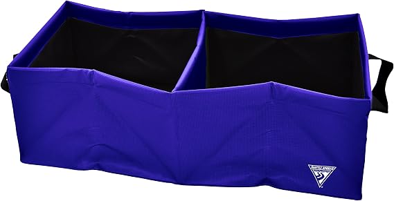 Seattle Sports Collapsible Square Pack Sink Dual Dish Wash Basin for Camping, Outfitter Class, Double Basin, 25 Liter, Blue