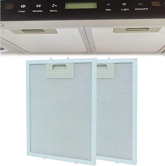 2PCS range hood filter, exhaust fan accessories, kitchen range hood mesh, aluminum range hood filter screen, range hood air purification tool, kitchen oil droplet prevention, 300 * 240mm