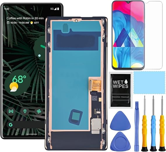 AMOLED for Google Pixel 6 Pro 5G Screen Replacement | ZTOOYO for Google Pixel 6 Pro Screen Replacement kit G8VOU GLUOG LCD Display Digitizer Touch Screen Assembly