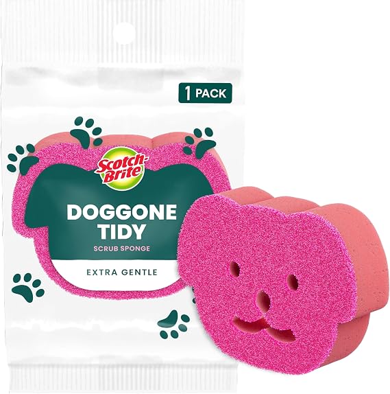 Scotch-Brite Doggone Tidy Non-Scratch Scrub Sponge, 1 Pack