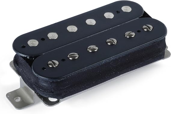 StewMac Overwound Humbucker Pickup, Bridge Position, Black Exposed Coils