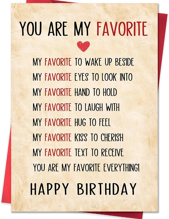 IDU Birthday Card Gifts for Husband Wife Men Women