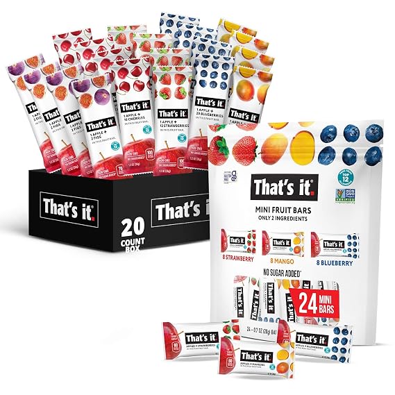 That's it Fruit Bars Snack Gift Box With Mini Fruit Bars Variety (44 Pack)