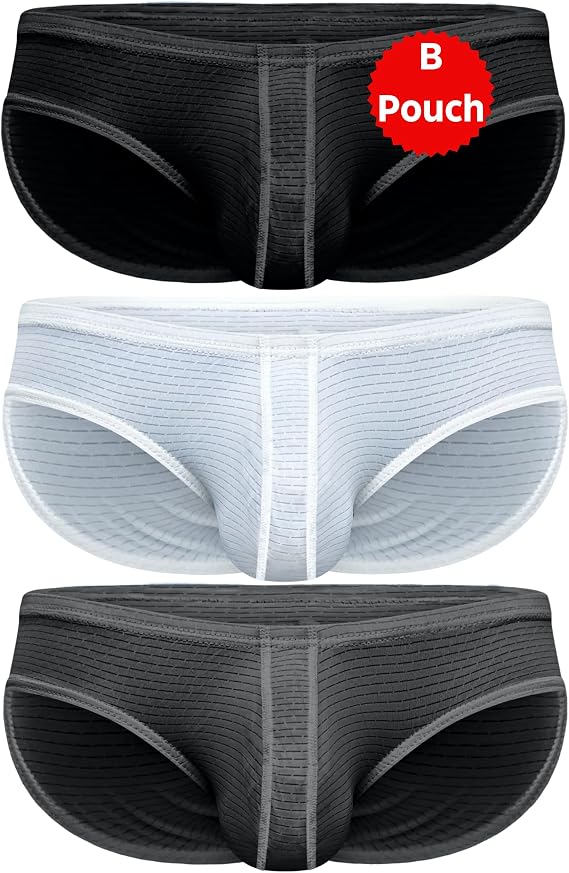 Real Men Ares-Ascent Low-Rise Pouch Bikini Brief - ABCD Custom Pouch Size - Waist XS-5XL