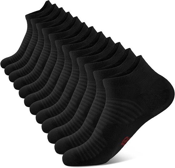 Ankle Compression Socks Men & Women with Arch Support for Running 6 Pairs