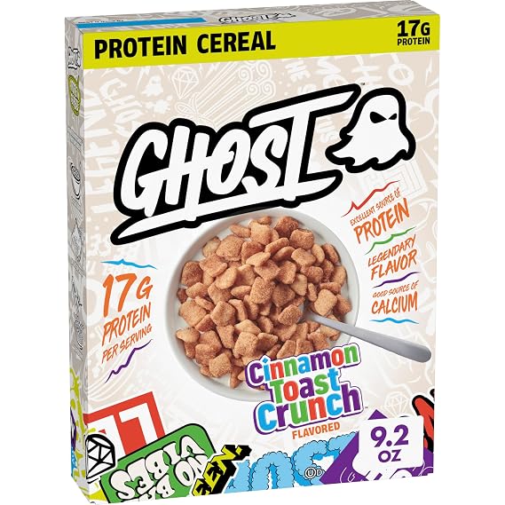 Ghost Cinnamon Toast Crunch Protein Cereal, 17g Protein, 9.2 oz