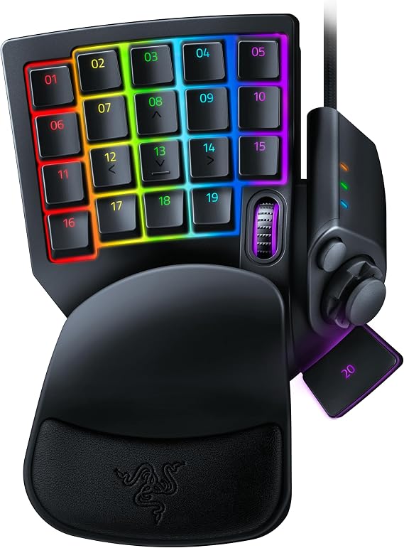Razer Tartarus Pro - Game Keypad - Game controller with analog-optical buttons and fast fire mode (32 programmable buttons, customizable trigger point, 8 profiles) Black
