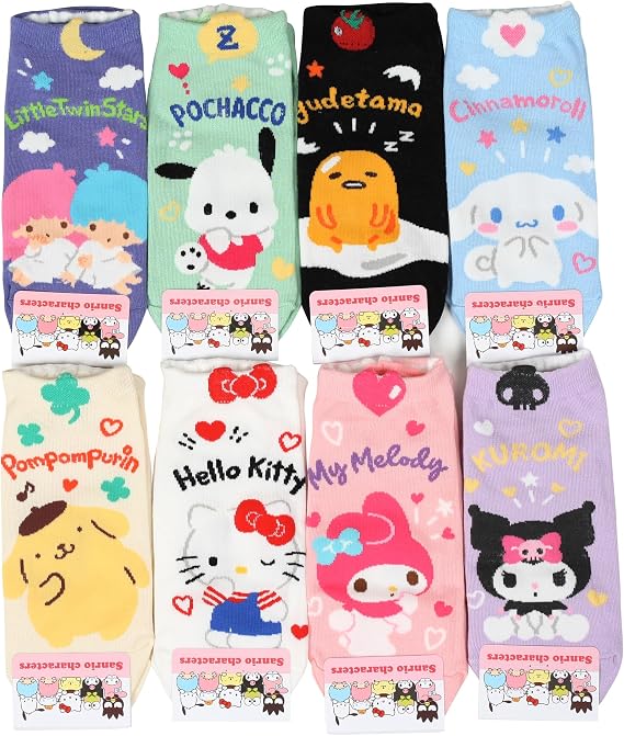 Womens Sanrio Characters Cartoon Novelty Socks