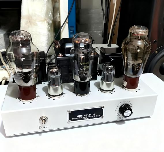 300B Single Ended Class A Tube Amplifier 8W x2 Stereo Amp, No Tubes | Hand-Wired 8W x2 300B Class A Single-Ended Vacuum Tube Amplifier Chassis with 5U4G Rectifier Circuit, Without Tubes.
