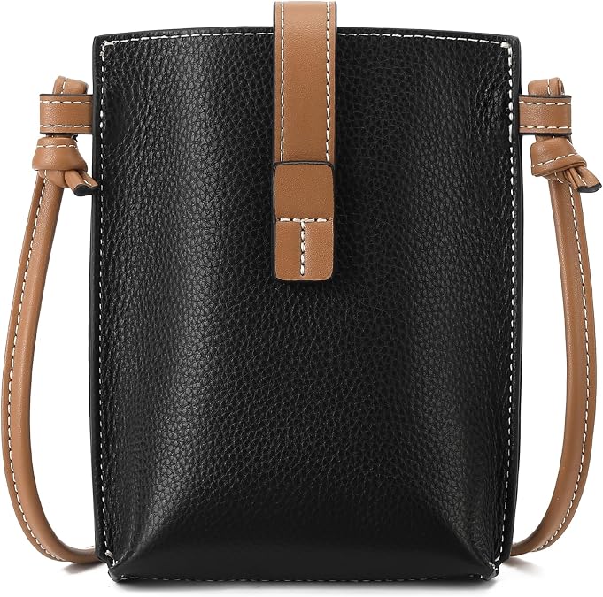 SENDEFN Leather Small Crossbody Bags for Women Phone Purse Minimalism Cell Phone Bag with Card Slot
