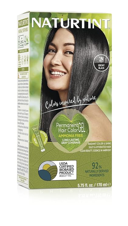 Naturtint Permanent Hair Color 1N Ebony Black - 5.4 fl oz