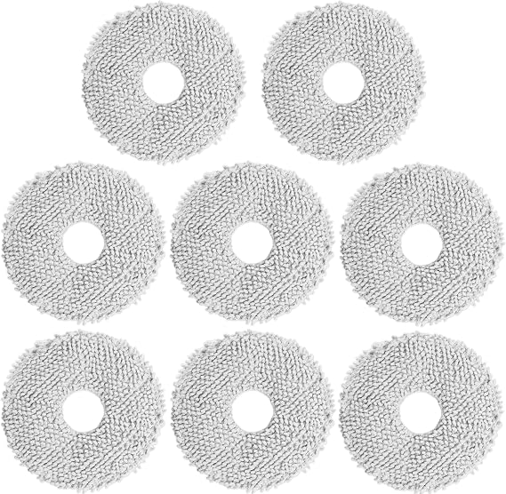 8 Pack Mop Pads Compatible with Dreametech L10s Ultra L10 Ultra L20 Ultra X20 Pro S10 Robot Vacuum, Wet Mop Cloth Accessory Part