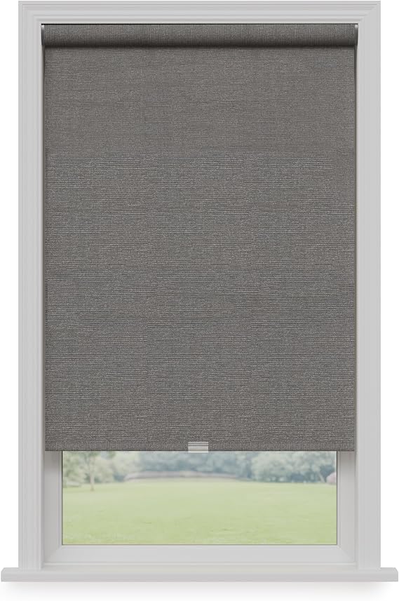 Lumino 100% Blackout Roller Shades, 23" W x 72" L Dark Gray | Cordless