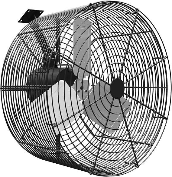 Greenhouse Circulation Fan Air Circulation Fan 1/3 HP 115V Ceiling Wall Mount Fan High Speed Circulation Fan for Greenhouse, Warehouse, Patio, Garage 5470CFM, ETL Listed