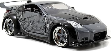 Jada Toys Fast & Furious 1:24 D.K.'s Nissan 350Z Die-cast Car, toys for kids and adults, Grey and Black (97172)