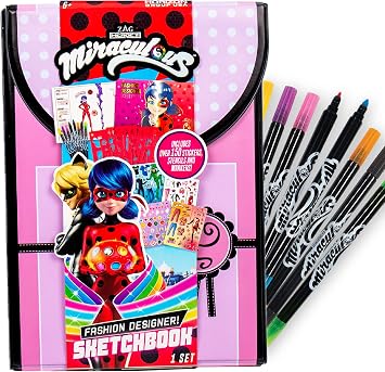 Miraculous Fashion Designer Sketchbook Superhero Sketchbook for Kids Ages 6 & Up Ladybug Coloring Book