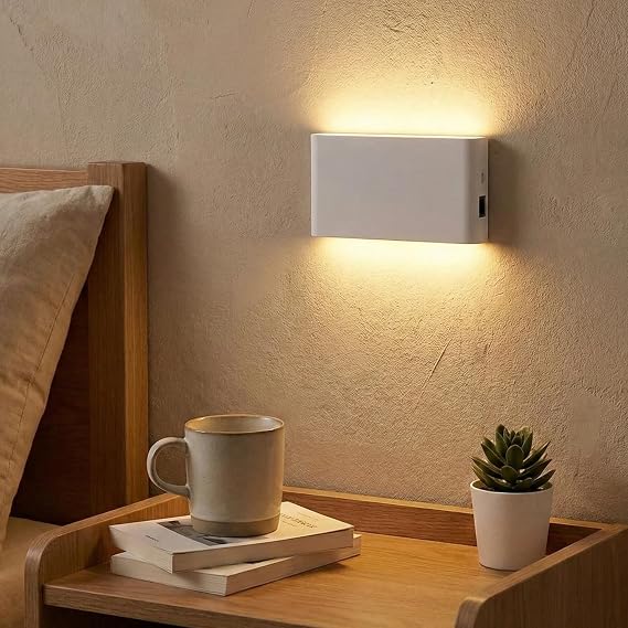 Amber LED İki Yönlü Şarj Edilebilir Mıknatıslı Sensörlü Aplik 2700K Günışığı, On-Off ve Sensör Modu (2 Adet) [Enerji Sınıfı A]