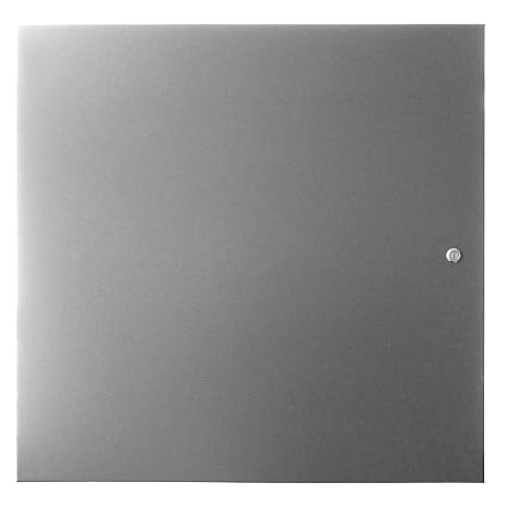 Wiegmann N1C303608LP N1C-Series NEMA 1 Hinged Door Wall-Mount Enclosure, Less Panel, Steel, Medium, 36" x 30" x 8 5/8"
