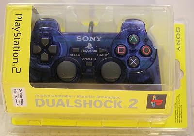 Sony Playstation 2 Dualshock 2 Analog Wired Controller SCPH-10010 - Ocean Blue