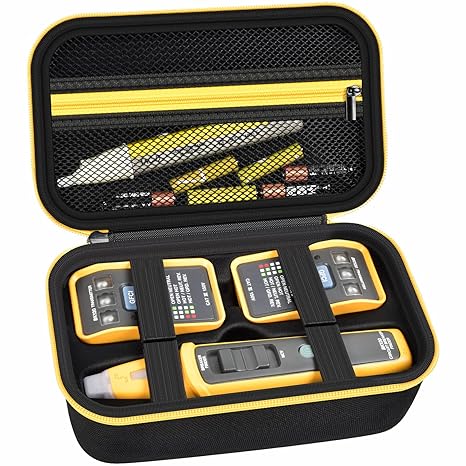 PAIYULE Case for Fluke BK120 SmartTrace Breaker Finder and ST120+ GFCI Socket Tester, Voltage Circuit Tracer Holder Tool Bag for Voltage Outlet Tester Multimeter Accessories Storage (Box Only)