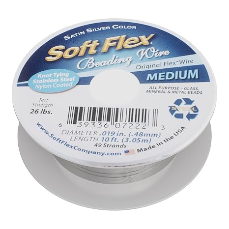 Soft Flex 49 Strand Beading Wire Medium 0.19 Diameter