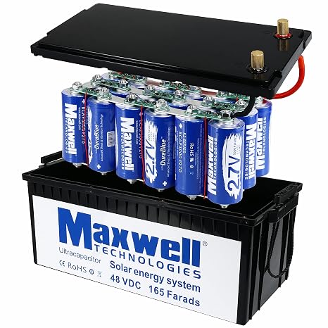 Maxwell Durablue 48V 165F Super Capacitor Module Solar Power System Home 18pcs 3000Farads 48Volts car Audio Amplifier
