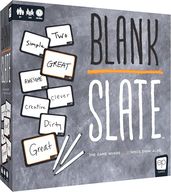 Blank Slate Board Game, A Party Game of Addicting Predictions