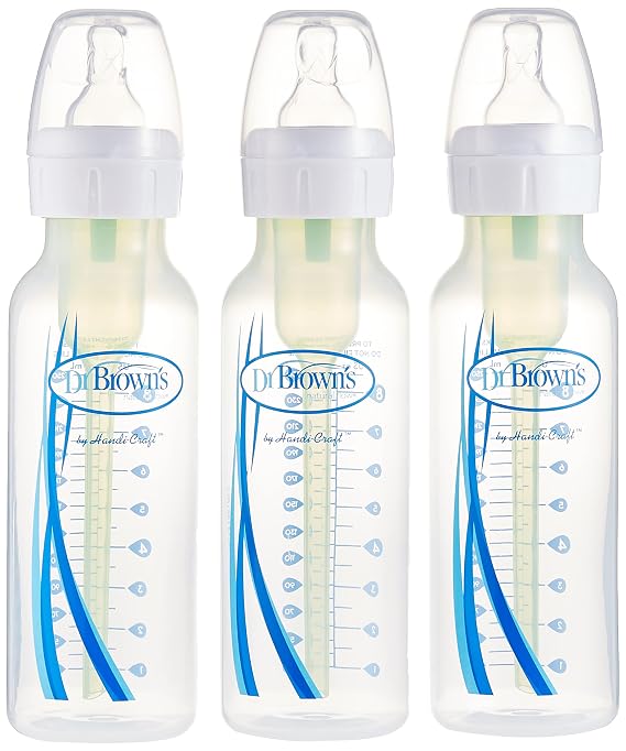 Dr. Brown's Options Narrow, 3 Pack, Clear, 8 Ounce