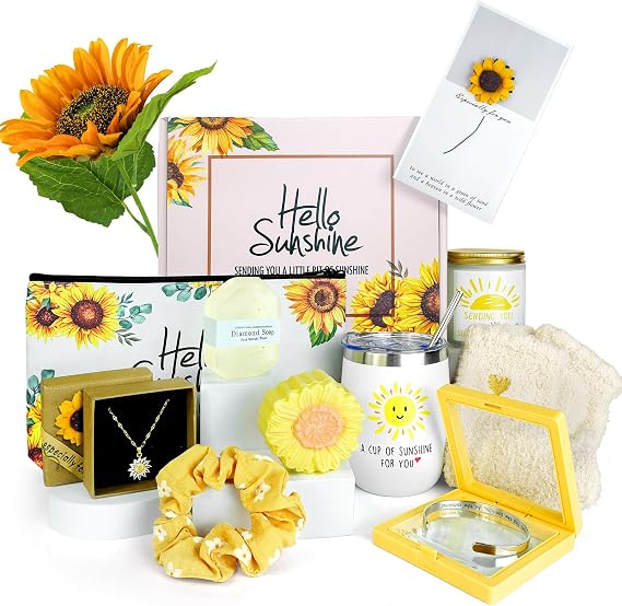 Sunflower Gifts for Women, Birthday Gift for Women, Sending Sunshine Gift