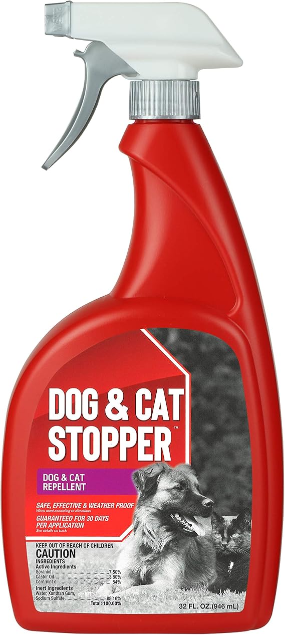 Animal Stopper Liquid Animal Stopper Repellent All Natural Effective All Year Round Safe for People and Pets No Harsh Chemicals Garden Animal Repellent - 32 oz. Trigger