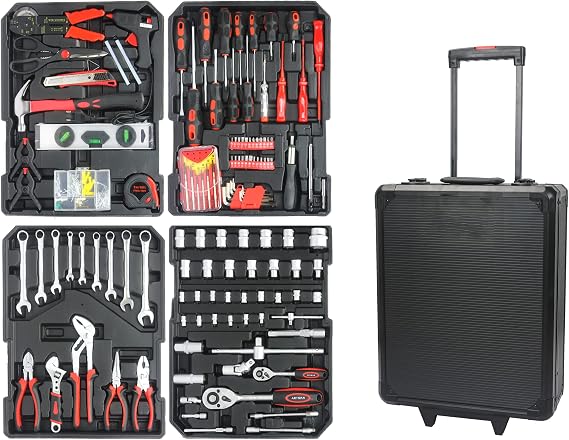 "Tools & Home Improvement Tool - Set for Mechanics Complete Craftsman Set with Lockpick Set Kit, Rolling Tool Box & Drill Combo Kit"