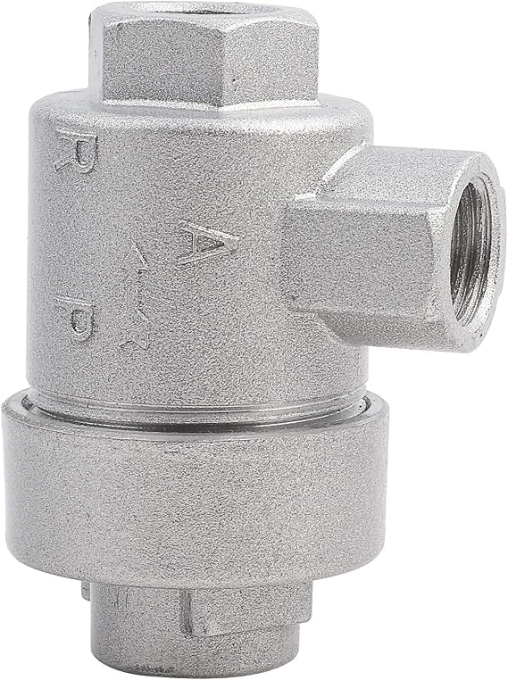 Air Valve, Quick Release Air Valve, Threaded 1/4" Bspt Aluminum One-way Quick Exhaust Air Pipe Valve Replacement Accessory