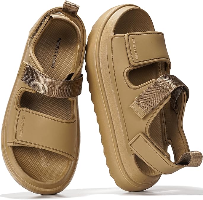 Project Cloud Platform Sandals For Women 2026 - Ultra Soft Insole Slip Resistant Womens Sandals Vacation Outfits for Women - Womens Beach Shoes Goldie