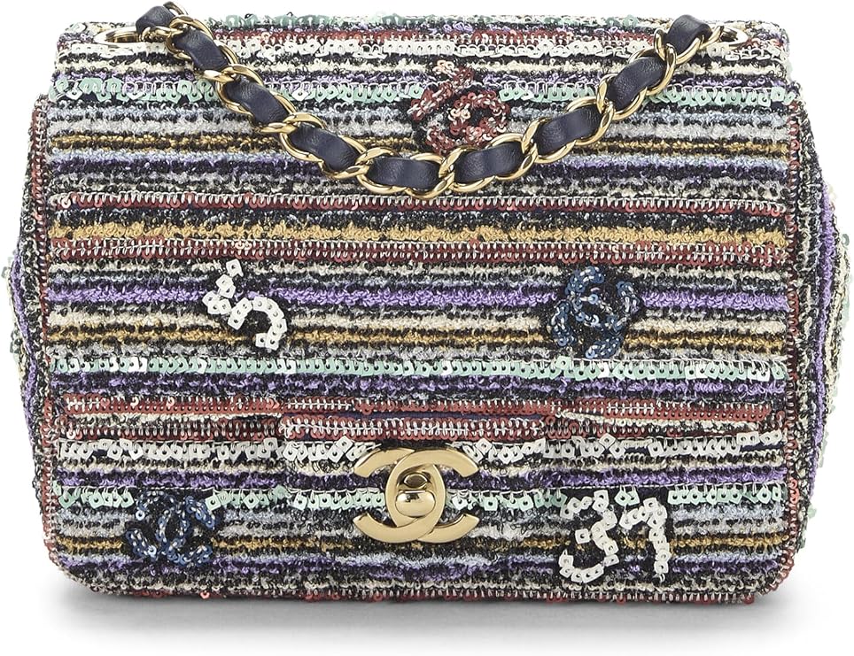 Pre-loved Multicolor Sequin Half Flap Mini, Multi