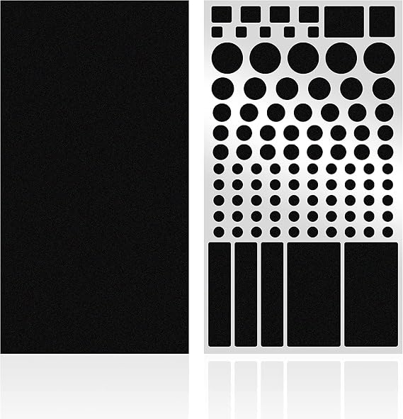 FLANCCI LED Light Blocking Stickers, Light Dimming Stickers, (2 Sheets) Dimming Sheets (2 Sheets 100%)
