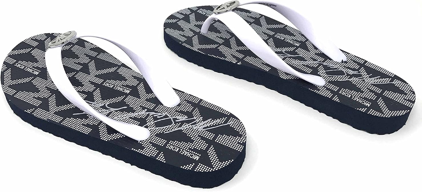 Michael Kors PVC Jet Set Logo Flip Flops, Ballet