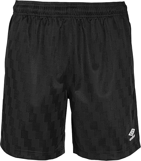 Umbro Men's Stripe Striker Soccer Shorts, Black Beauty