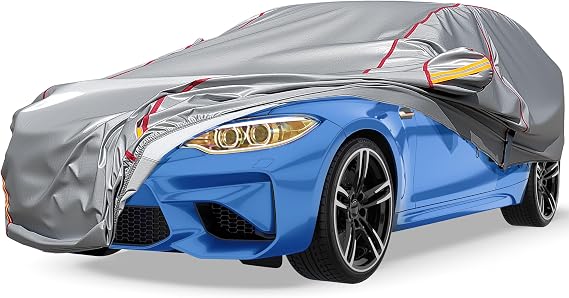 Car Cover Waterproof All Weather for Sedan (190-195 inch)