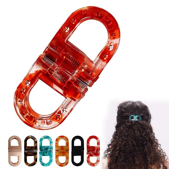 Upgrade Magnetic Hair Clips,Strong Hold Magnetic Styling Clips,Suitable for various hair types and everyday styling (Red)