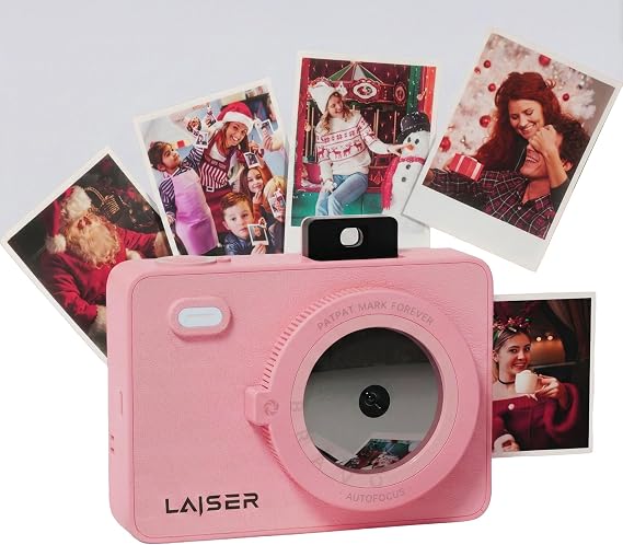 Z5s İnstant Kamera ve Fotoğraf Yazıcısı - Şipşak Fotoğraf Makinesi - Pink