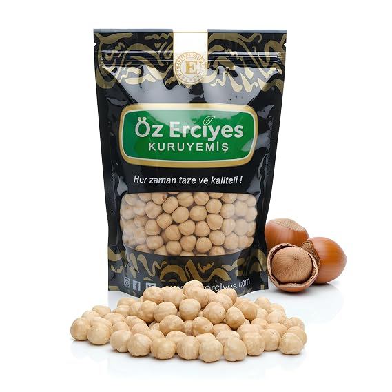 Premium Roasted Hazelnuts Unsalted Whole Nuts for Snacking, Baking & Cooking | Dry Roasted, Heart Healthy Plant-Based Protein & Fiber | 8.8 oz Bag