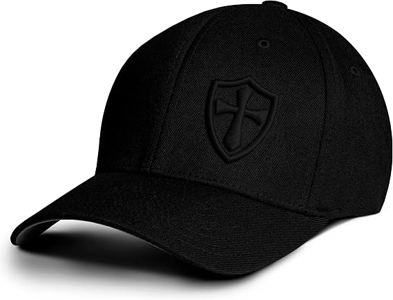 Dion Wear Crusader Baseball Cap for Men, Mid Profile Stretch Fitted