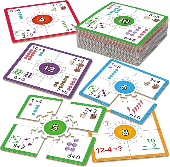 Edulok Math Games for Kids 5-7, Addition and Subtraction Educational Games, Kindergarten Learning Activities, Classroom Must Haves