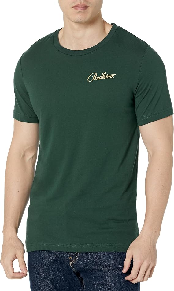 Pendleton Mens Short Sleeve Tye River Buffalo Graphic T-Shirt